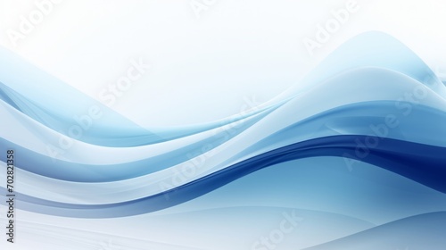 A blue and white background with wavy lines