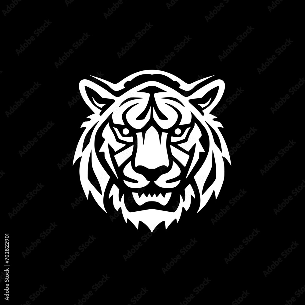 Fototapeta premium Tiger - Minimalist and Flat Logo - Vector illustration