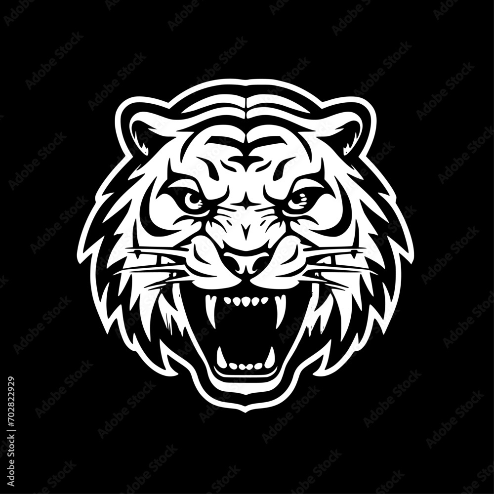 Tiger - High Quality Vector Logo - Vector illustration ideal for T-shirt graphic