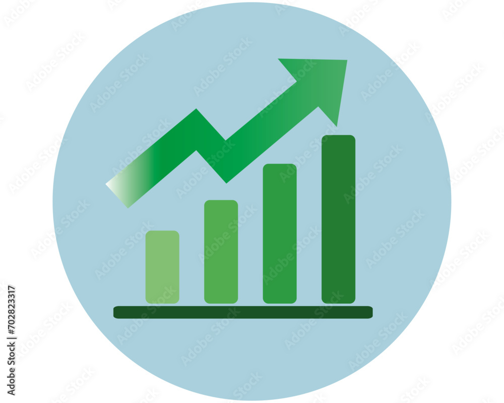 The price graph is up., business concepts for feature flat designs and line art The price graph is up., business concepts for feature flat designs and line art