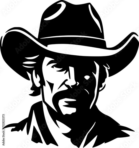 Western | Minimalist and Simple Silhouette - Vector illustration