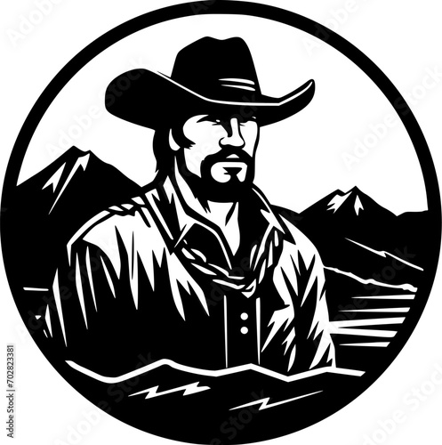 Western - High Quality Vector Logo - Vector illustration ideal for T-shirt graphic