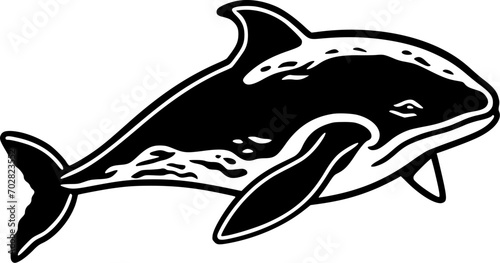 Whale - High Quality Vector Logo - Vector illustration ideal for T-shirt graphic