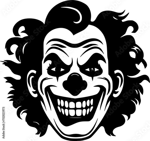 Clown | Minimalist and Simple Silhouette - Vector illustration