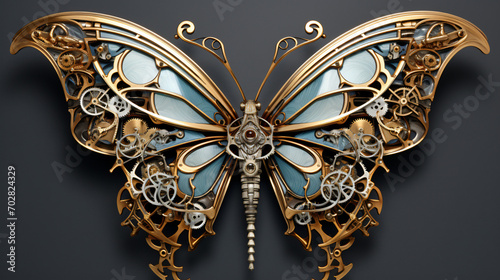 A mechanical butterfly with delicate wings © Reema
