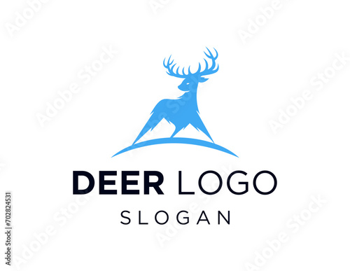 The logo design is about Deer and was created using the Corel Draw 2018 application with a white background.