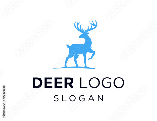 The logo design is about Deer and was created using the Corel Draw 2018 application with a white background.
