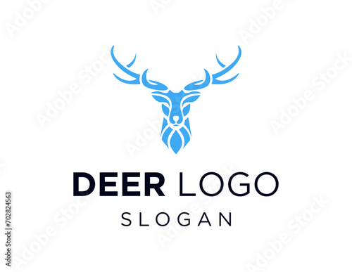 The logo design is about Deer and was created using the Corel Draw 2018 application with a white background.