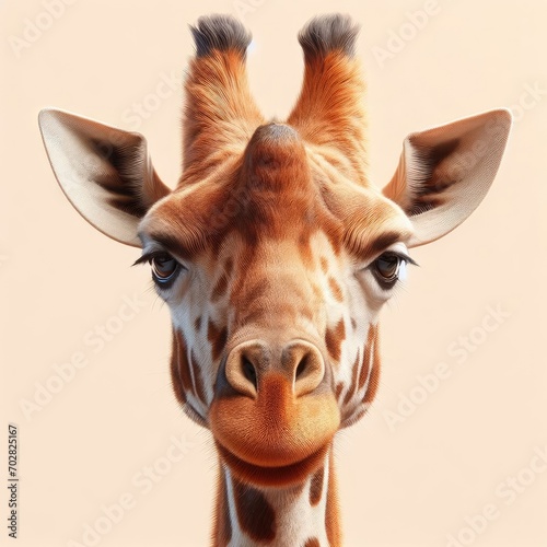 giraffe head close up 