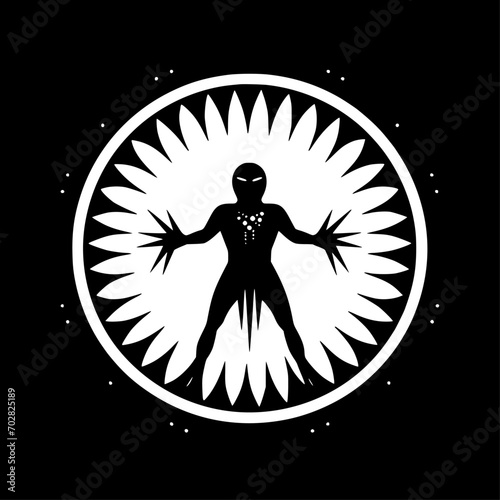 Horror - Minimalist and Flat Logo - Vector illustration