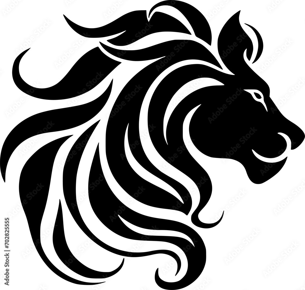 Lion | Minimalist and Simple Silhouette - Vector illustration Lion | Minimalist and Simple Silhouette - Vector illustration