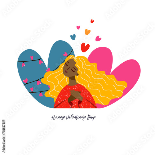  Happy Valentine's Day girl card