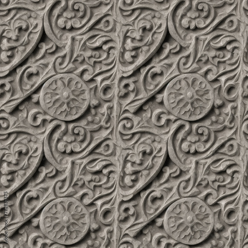 Seamless Gothic Wall Texture - Generative ai, üretken yapay zeka