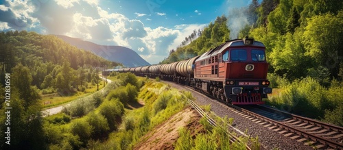 Locomotive with Tanker frei...
