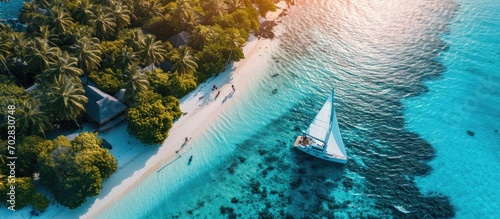 Luxury island landscape in ...