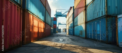 Handling stack of container...