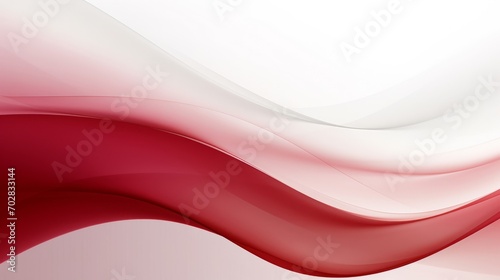 A red and white wave with a white background