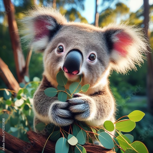 Cute Australian animals - KOALAS. Generative AI photo