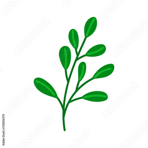 green leaf vector element