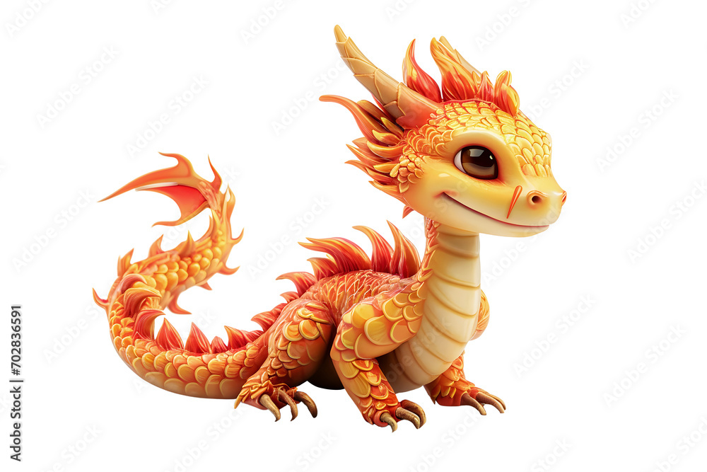 Chinese dragon isolated on white Chinese dragon isolated on white