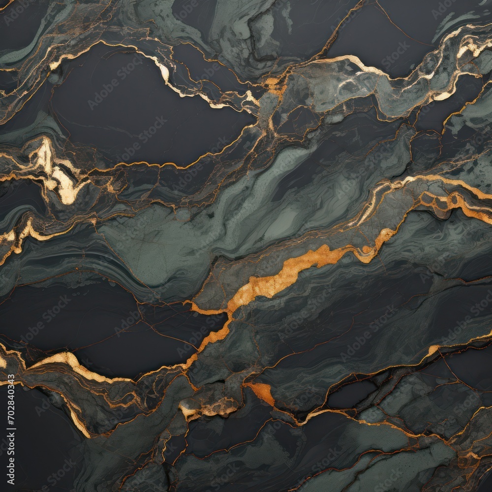 Dark green and black marble texture background. Abstract design, 4k wallpaper.