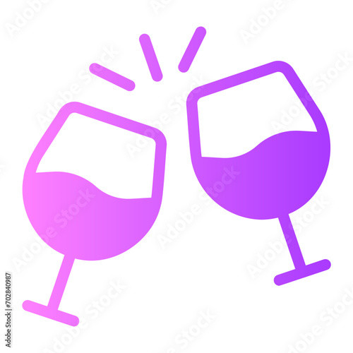 cheers gradient icon