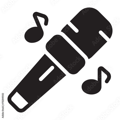 microphone glyph icon
