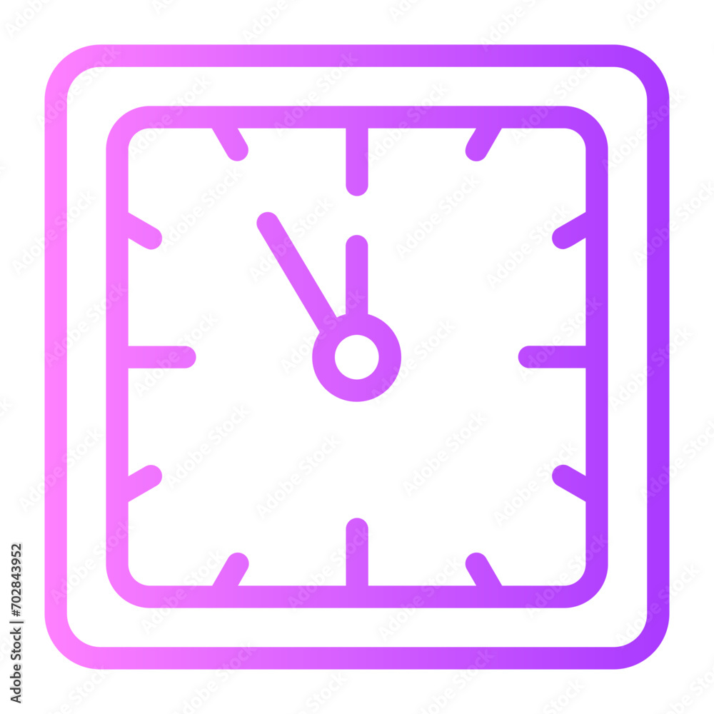 clock gradient icon