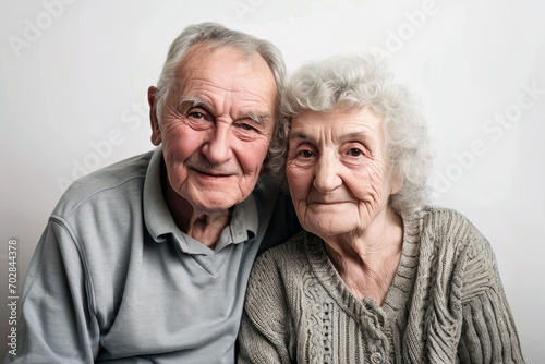 Porträt eines glücklichen, alten Ehepaares