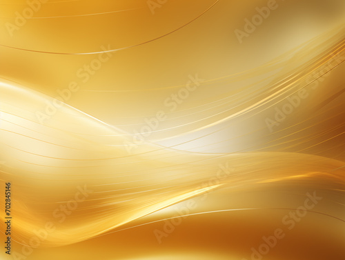 Elegant abstract background with golden waves. Background with gold and yellow gradient. Calming rhythm concept and soothing wave motion effect. relaxing backgrounds. 