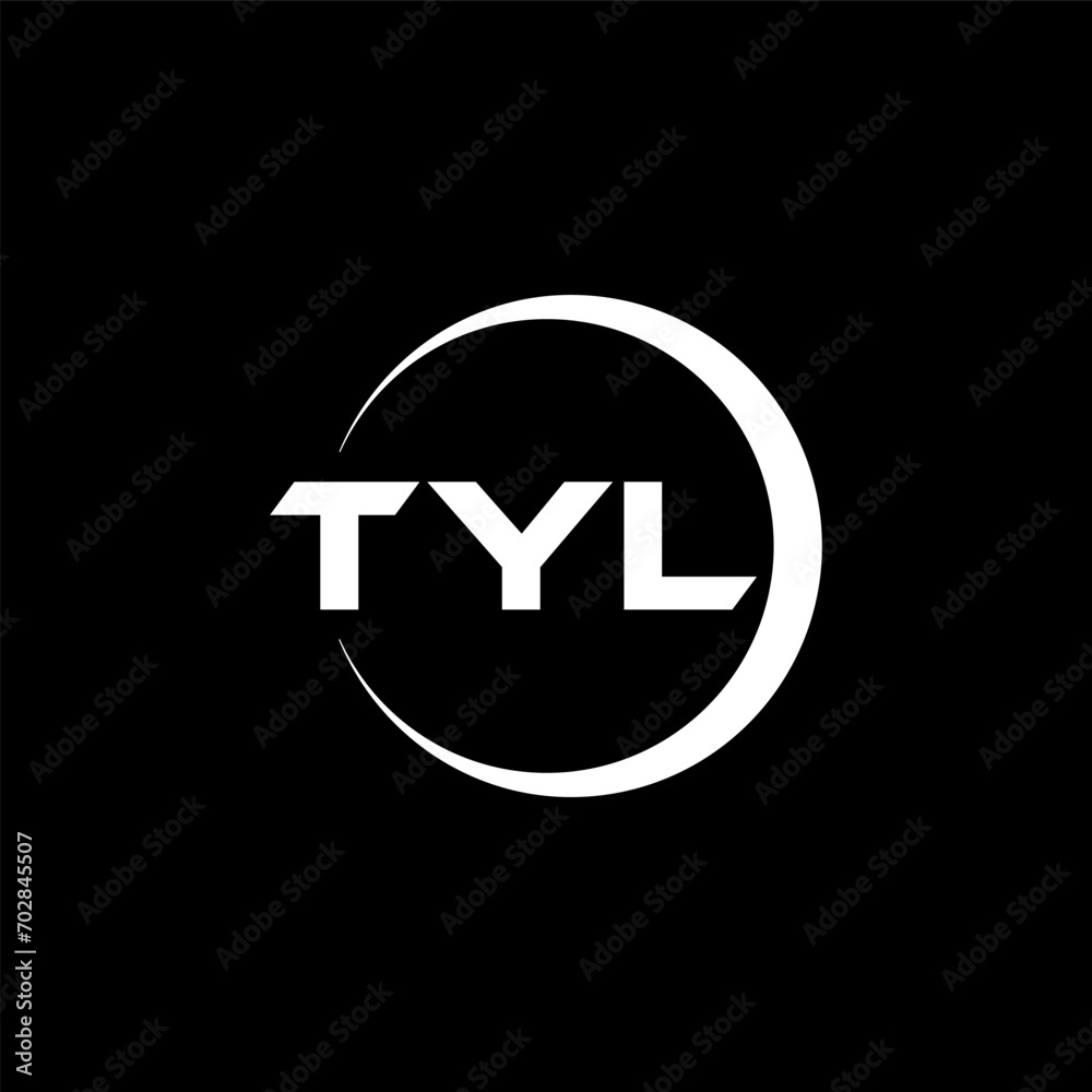 TYL letter logo design with black background in illustrator, cube logo, vector logo, modern alphabet font overlap style. calligraphy designs for logo, Poster, Invitation, etc. TYL letter logo design with black background in illustrator, cube logo, vector logo, modern alphabet font overlap style. calligraphy designs for logo, Poster, Invitation, etc.