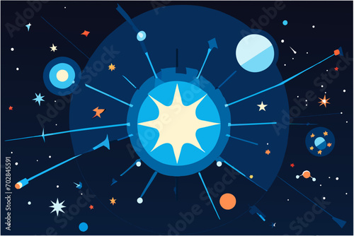 A constellation of zodiac signs. vektor icon illustation