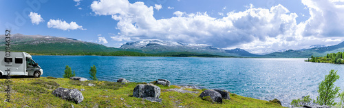 Campr am Sojdalsvatnet in Jotunheimen in Norwegen
