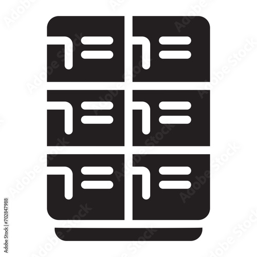 locker glyph icon
