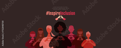 International Women's Day banner. #InspireInclusion