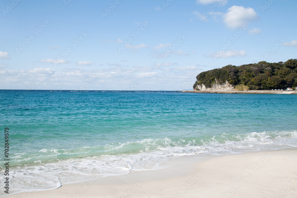 白浜 ビーチ 青い海 和歌山 日本