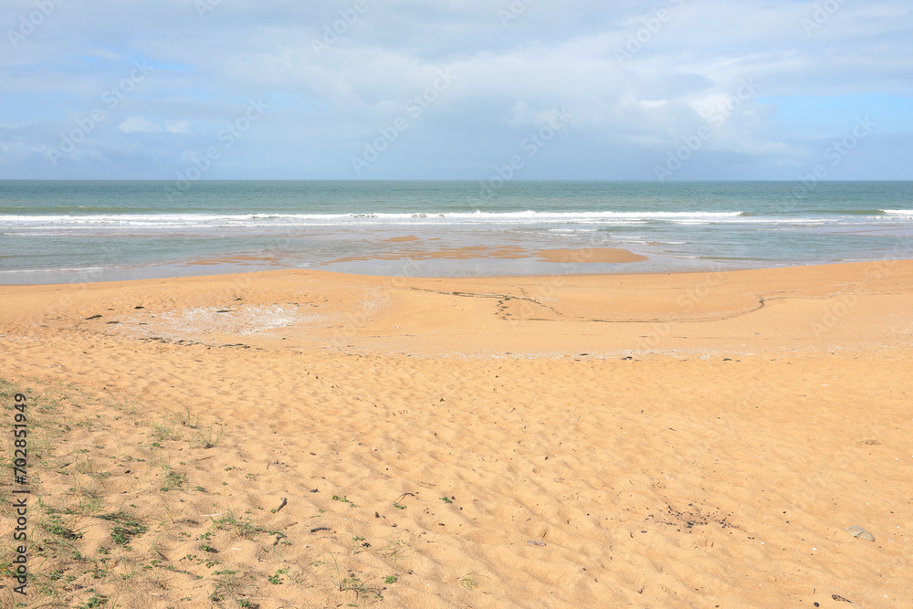 Idyllic sand beach in Vendée, Pays de la Loire, France