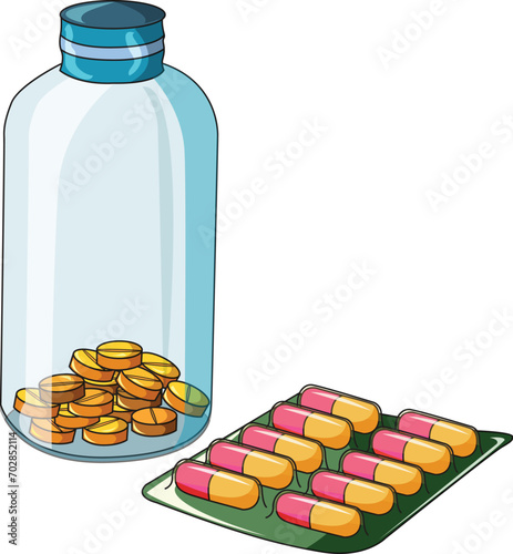 Medicine isolated on white background