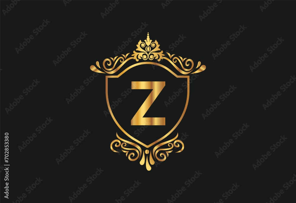 Z latter logo design with nature beauty Premium Vector