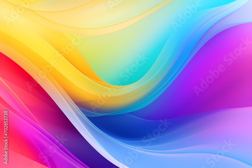 A captivating gradient abstract background with vibrant hues of purple, blue, green, and yellow merging seamlessly. The colors blend harmoniously, creating a visually striking and dynamic composition.