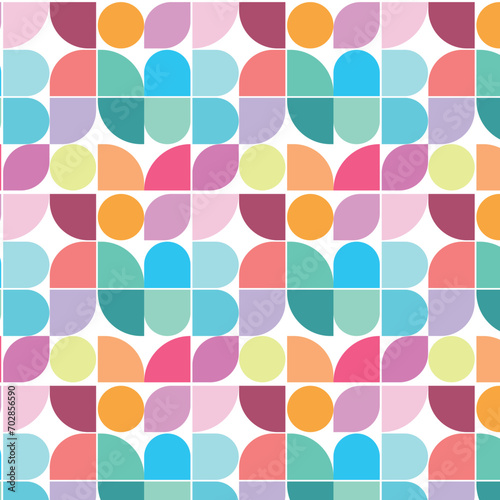 Obraz na plátně Bauhaus Abstract Pattern Background design