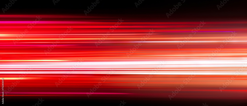 Blurred motion lines and a bright red color scheme. Blurred motion lines and a bright red color scheme.