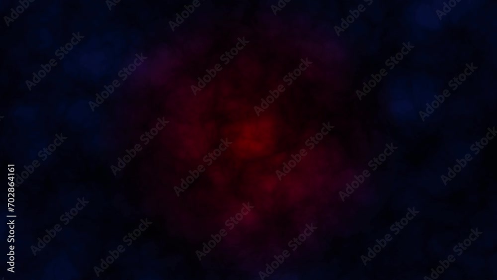 Expanding cloud of red matter on a dark blue background Expanding cloud of red matter on a dark blue background