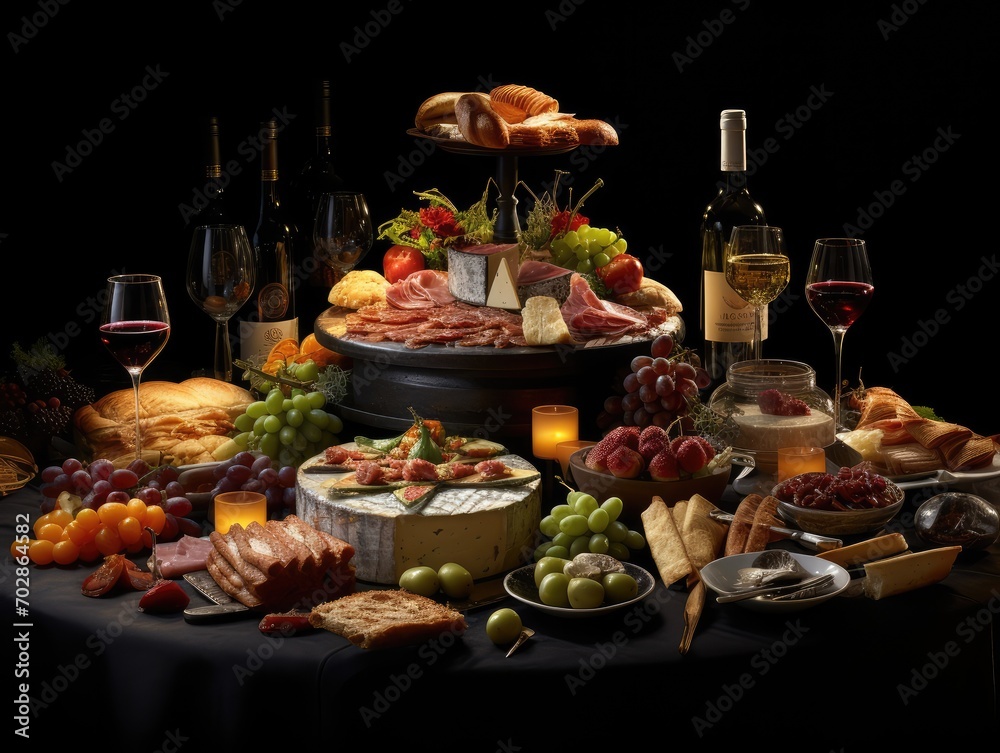 table with food table with food