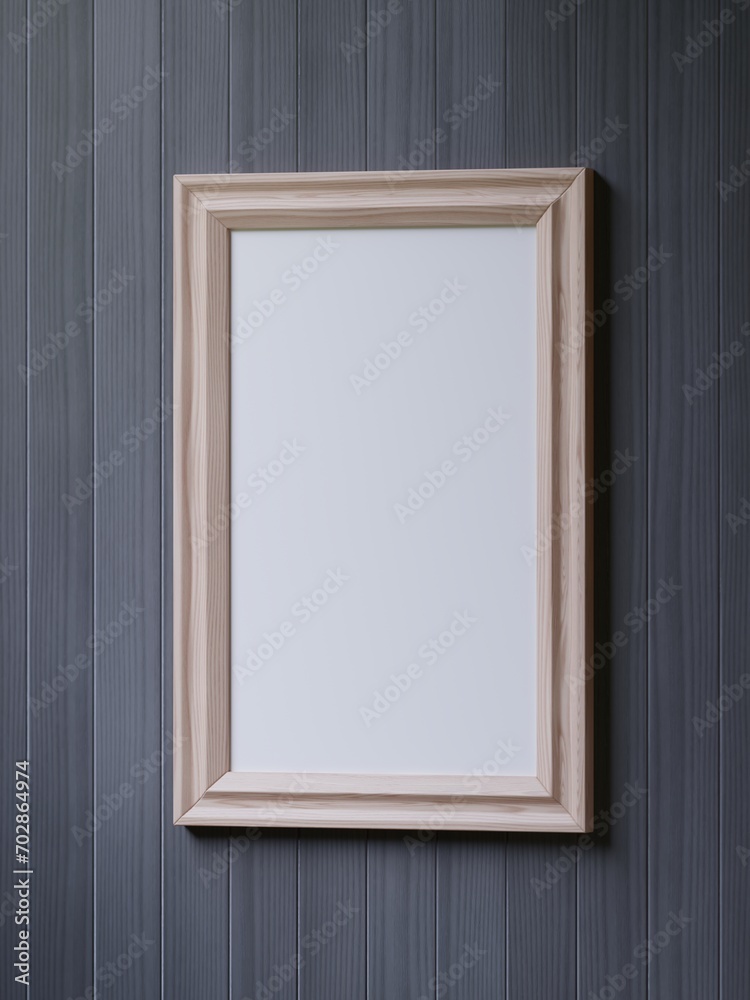 Empty wooden frame on black wooden wall, 3d wooden frame, 3d render picture frame Empty wooden frame on black wooden wall, 3d wooden frame, 3d render picture frame