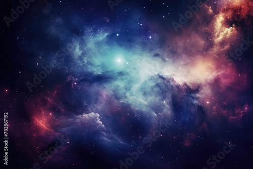Stars of a planet and galaxy in a free space Elements of this image furnished by NASA, Colorful space galaxy cloud nebula, Starry night cosmos, AI Generated
