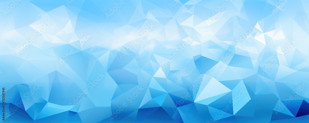Vector abstract sky blue, triangles background