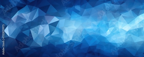 Vector abstract indigo blue, triangles background