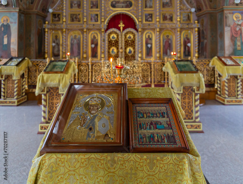 The Church of St. Nicholas the Wonderworker, in the village of Arkhipo-Osipovka, Krasnodar Territory. Russia, 04.01.2024 photo