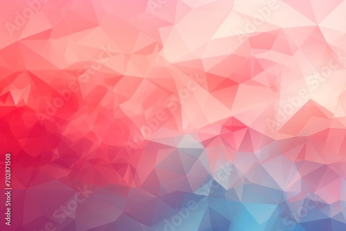 Vector abstract coral, triangles background
